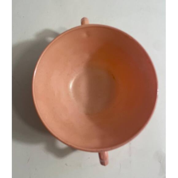 Hazel Atlas Pink Platonite Pastel Pink 4 3/4" Vintage Creamer Soup Bowl - Picture 5 of 6